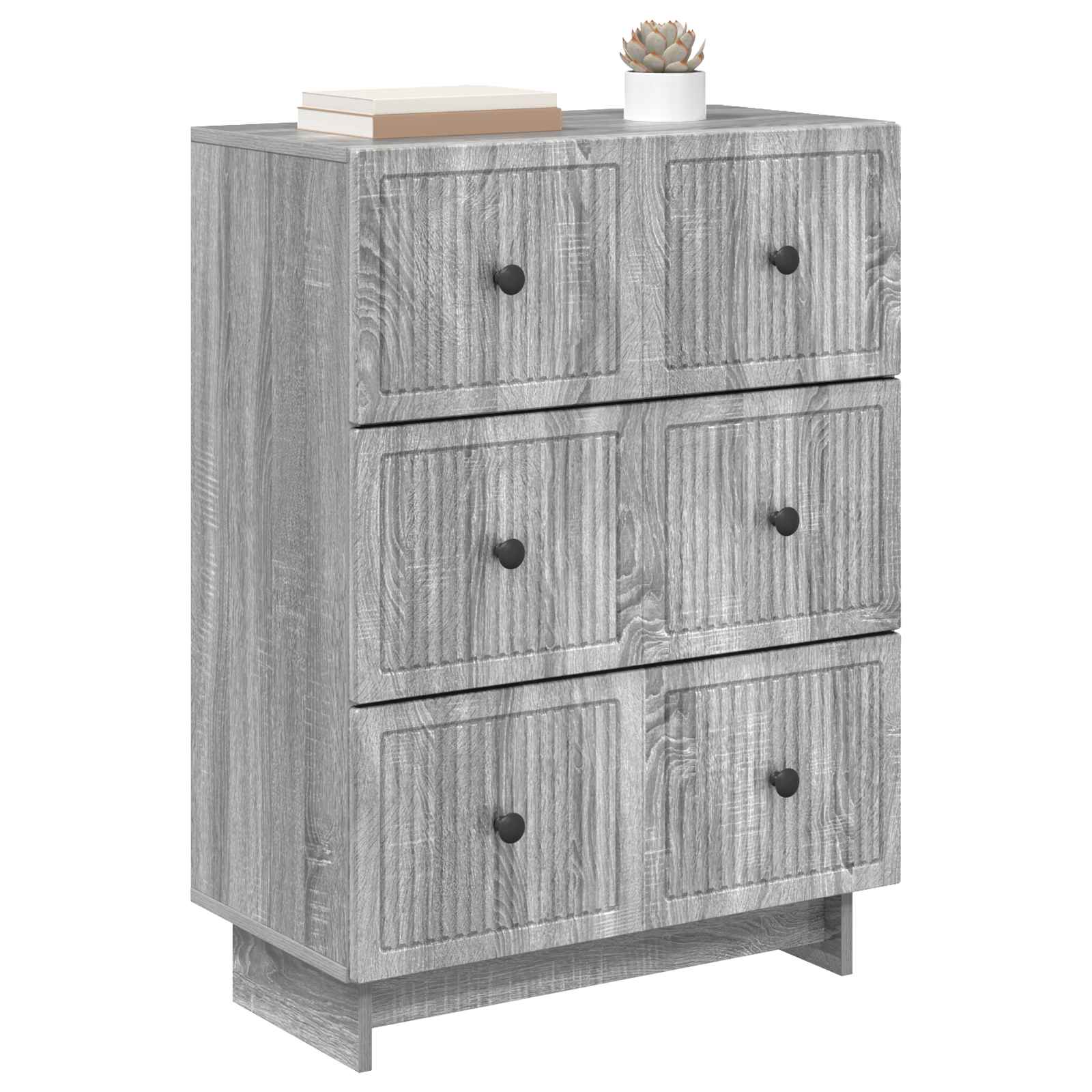 Ormar s ladicama Siva sonoma 66 x 34,5 x 90 cm