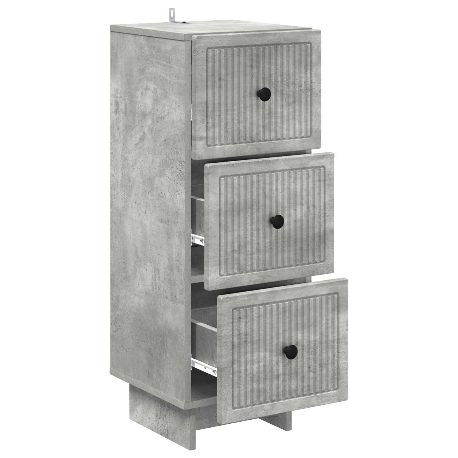 Ormar s ladicama Betonska siva 33 x 34,5 x 90 cm