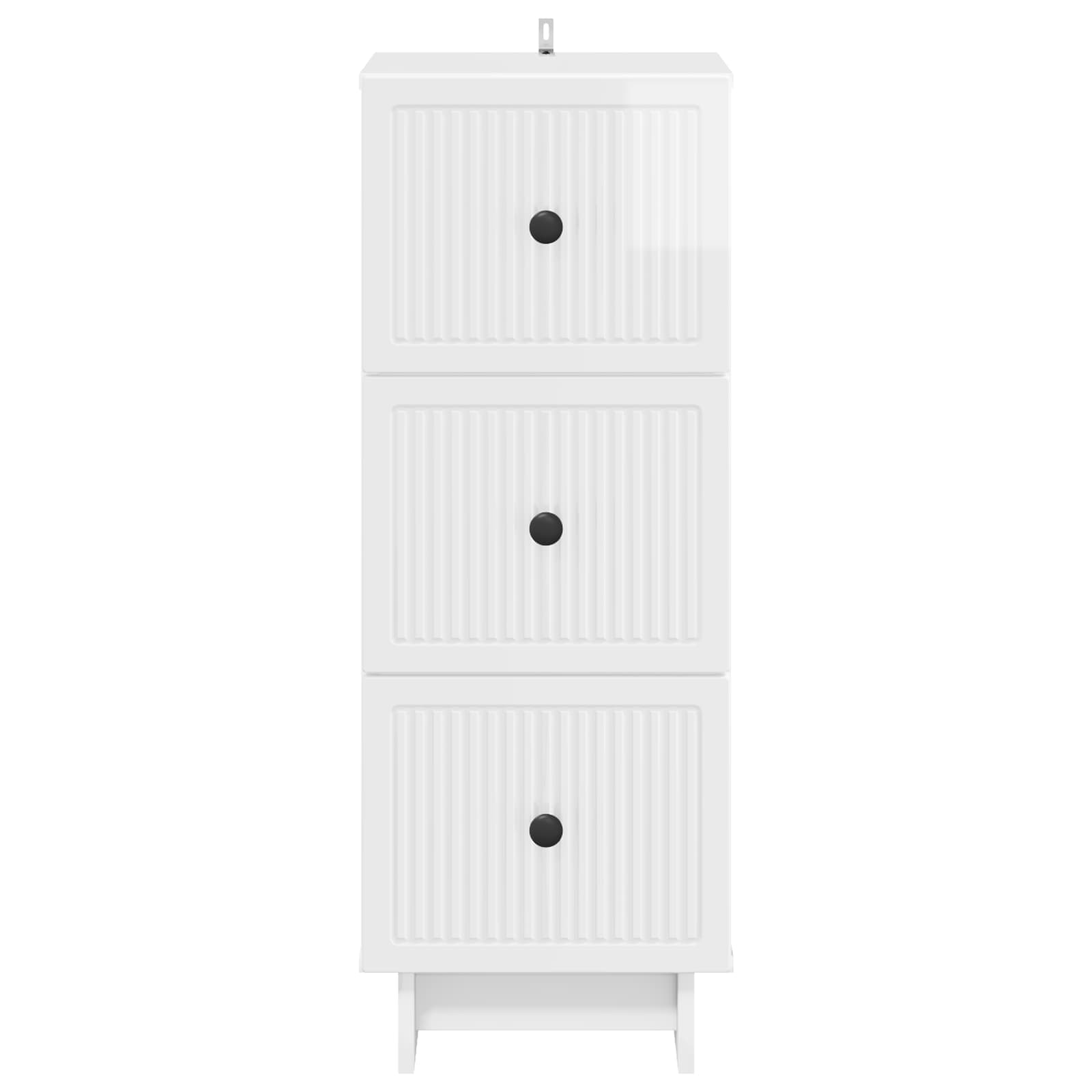 Ormar s ladicama Bijela visokog sjaja 33 x 34,5 x 90 cm