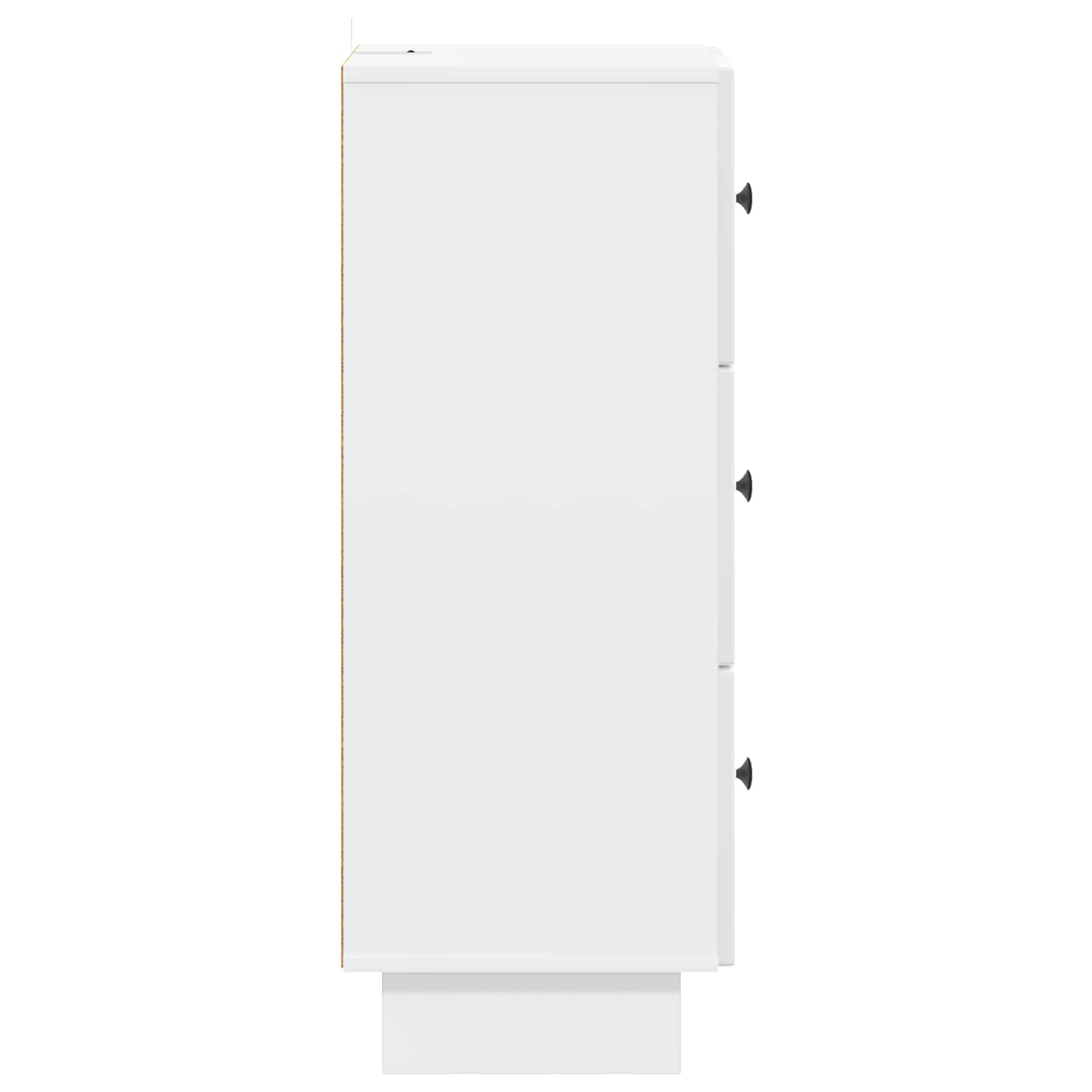 Ormar s ladicama Bijela visokog sjaja 33 x 34,5 x 90 cm