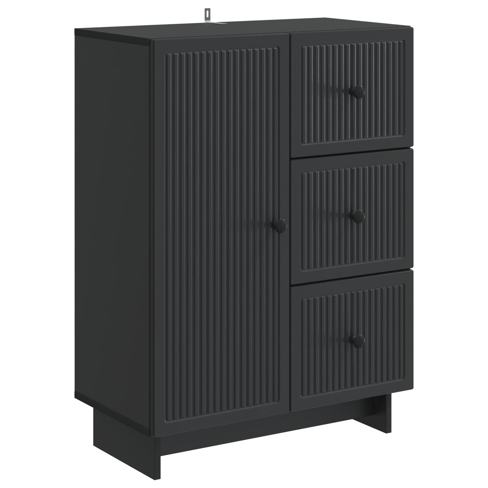 Kreveta s ladicama Crna 66 x 34,5 x 90 cm Konstruirano drvo