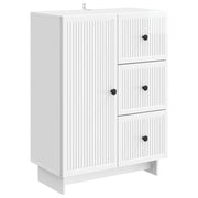 Kreveta s ladicama Bijela visokog sjaja 66 x 34,5 x 90 cm