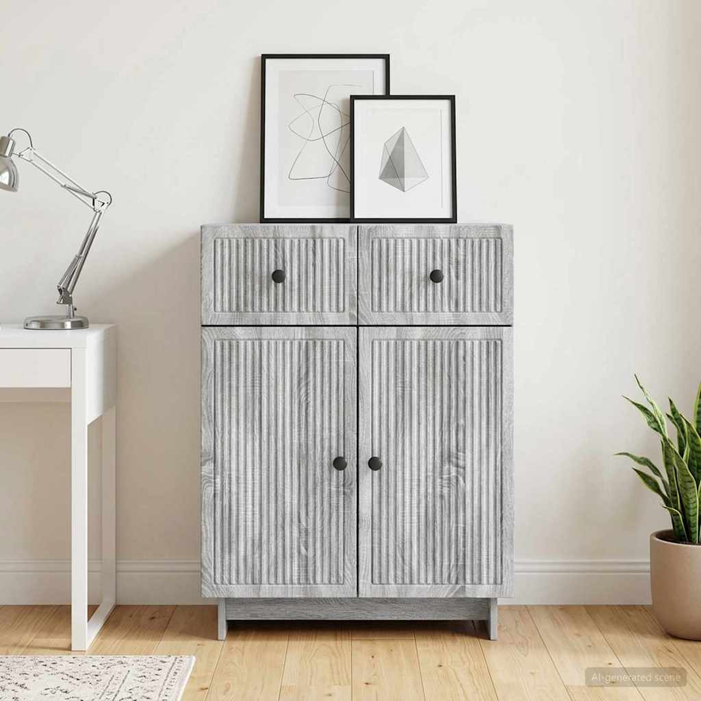 Kreveta Siva sonoma 66 x 34,5 x 90 cm Konstruirano drvo