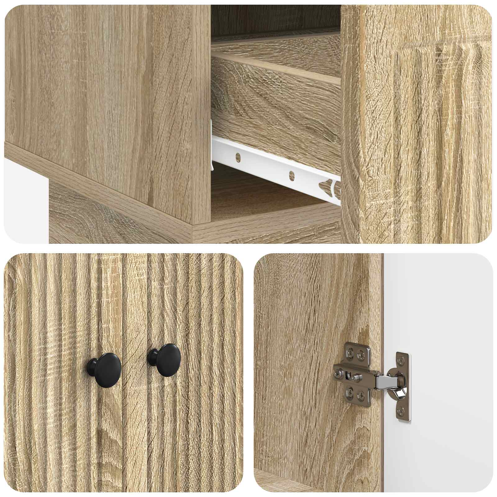 Kreveta Sonoma hrast 66 x 34,5 x 95 cm Konstrukcijsko drvo