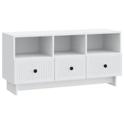TV ormar s ladicama Bijela 102 x 34,5 x 50 cm Konstruirano drvo
