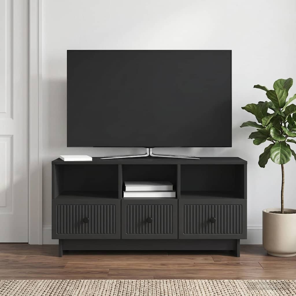 TV ormar s ladicama Crna 102 x 34,5 x 50 cm Konstruirano drvo