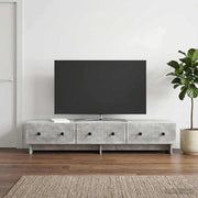 TV ormar Betonska siva 147 x 34,5 x 30 cm Konstruirano drvo