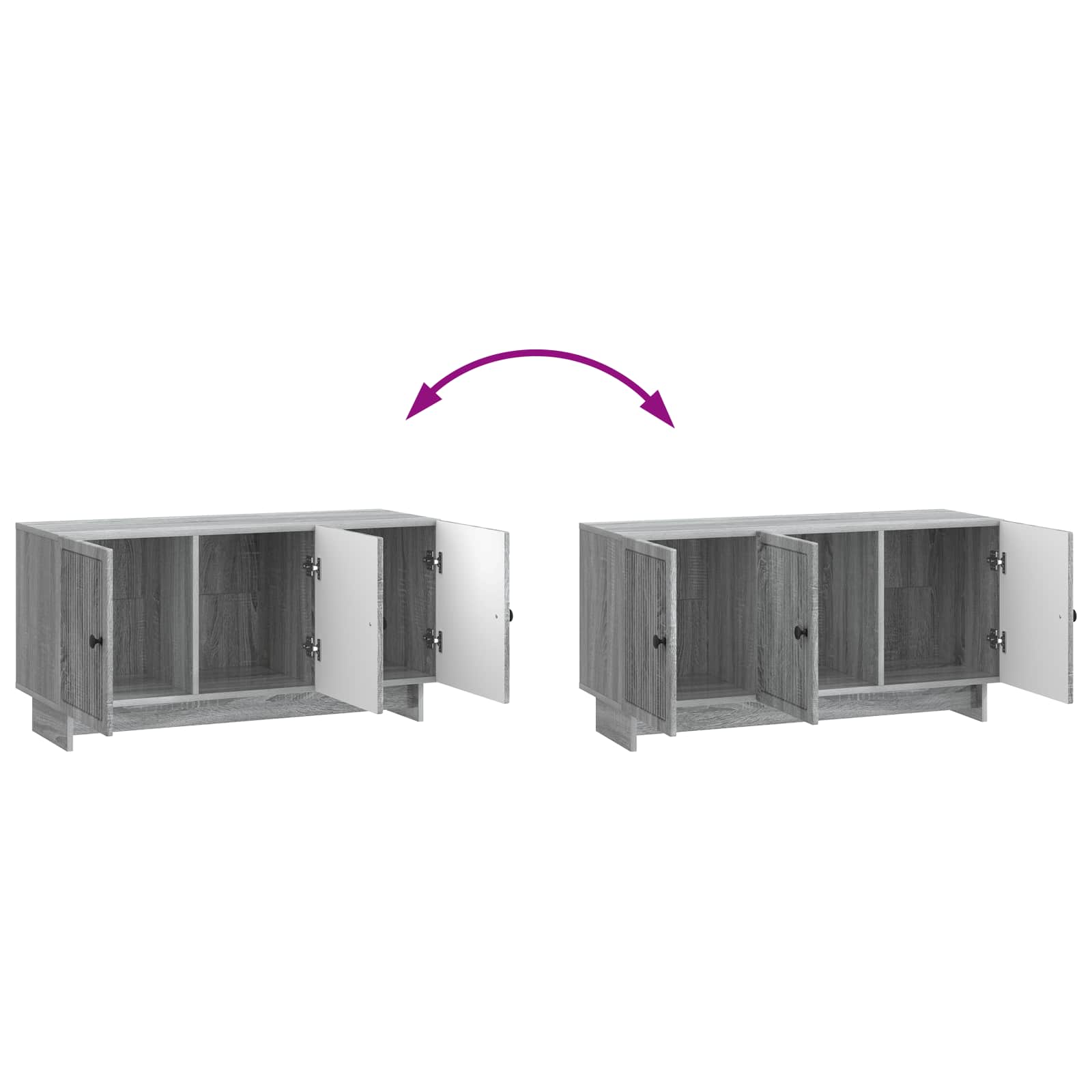 TV ormar Siva sonoma 99 x 34,5 x 50 cm Konstruirano drvo