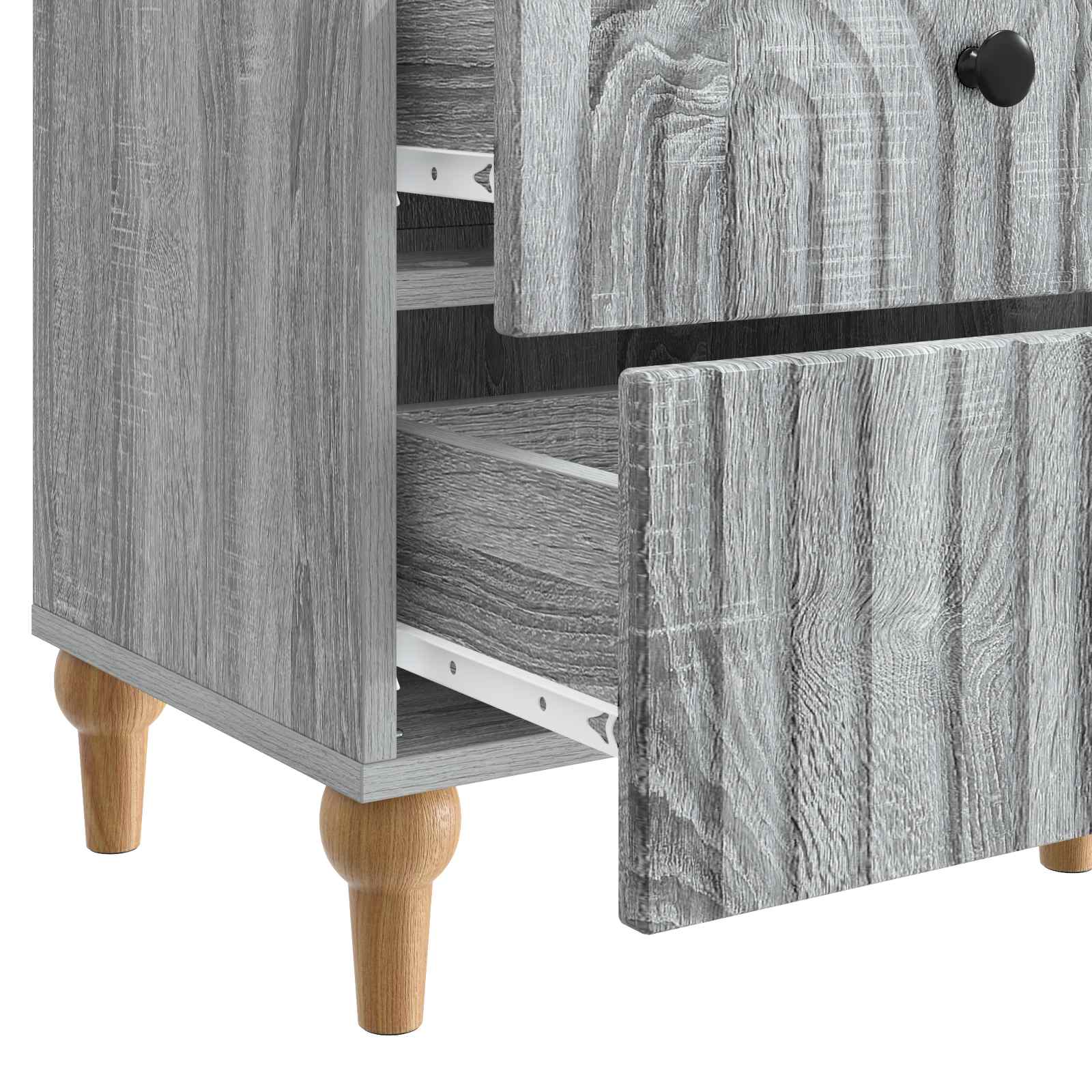 Noćni ormar Siva sonoma 43 x 34,5 x 48 cm Konstruirano drvo
