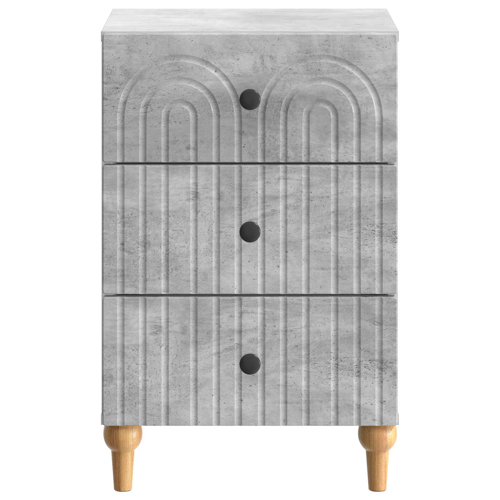 Noćni ormar Betonska siva 43x 41 x 66,5 cm Konstruirano drvo