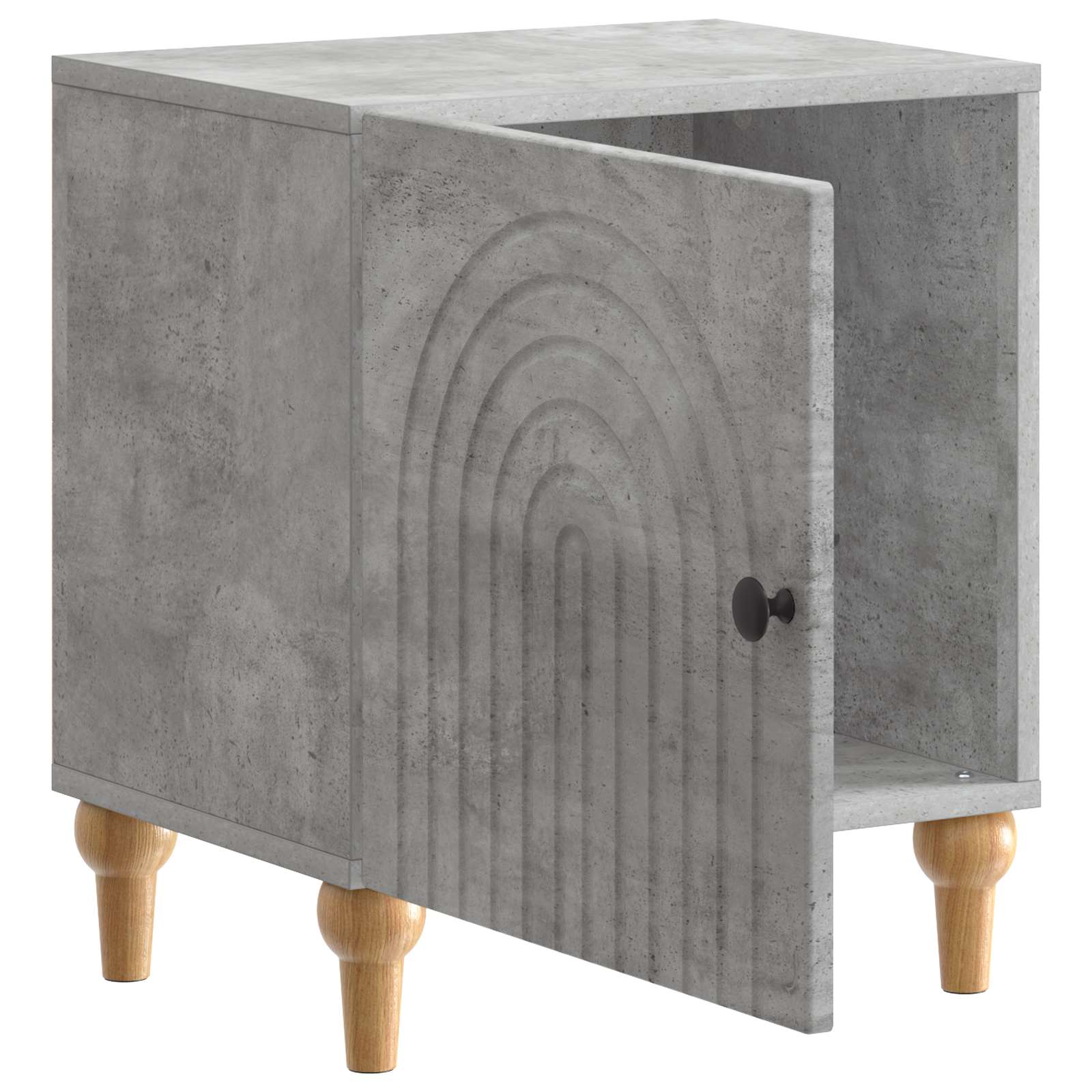 Noćni ormar Betonska siva 43 x 34,5 x 50 cm Konstruirano drvo