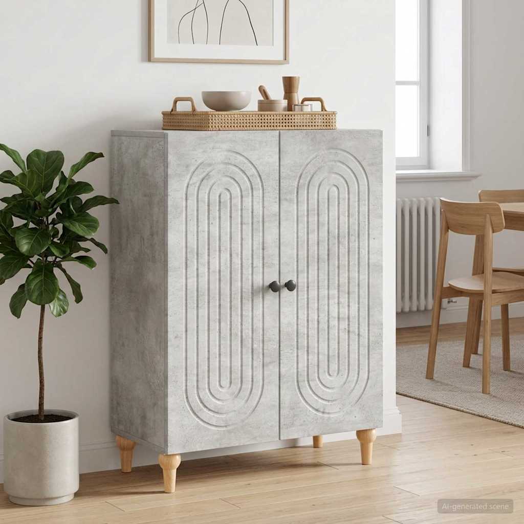 Kreveta Betonska siva 66 x 34,5 x 90 cm Konstruirano drvo