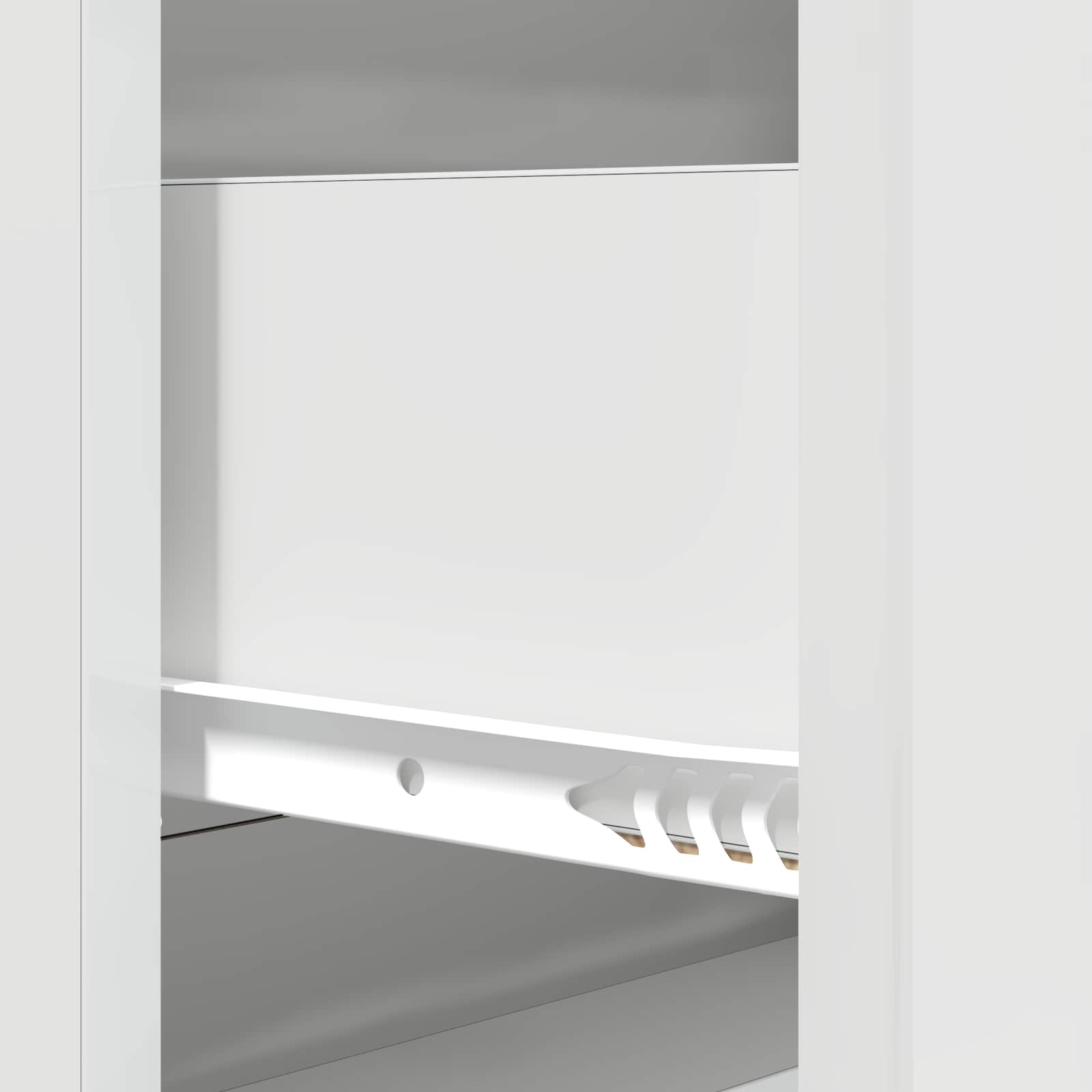 Ormar s ladicama Bijela visokog sjaja 66 x 34,5 x 90 cm