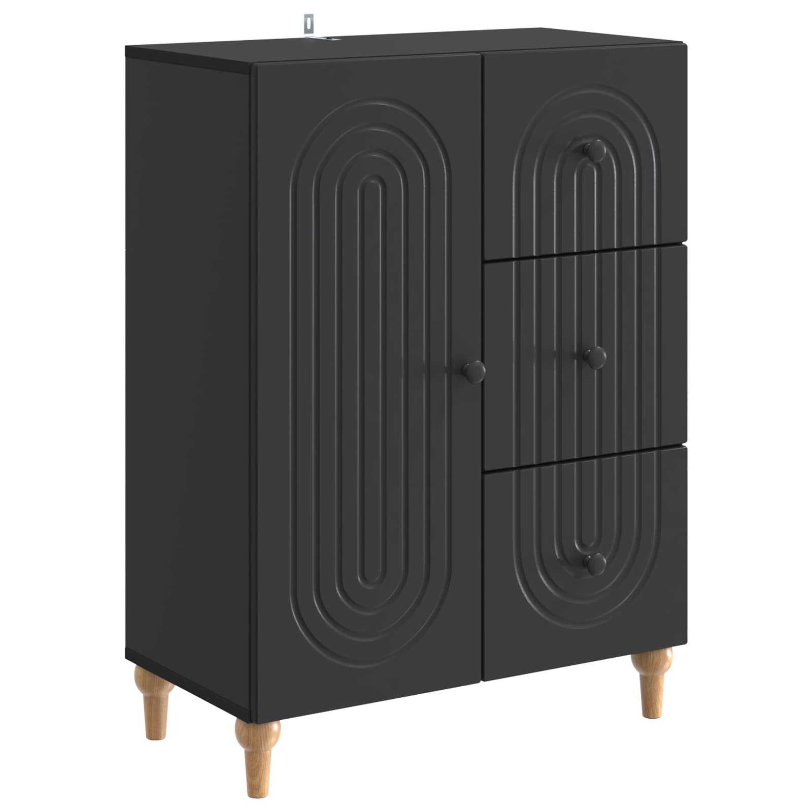 Kreveta s ladicama Crna 66 x 34,5 x 90 cm Konstruirano drvo
