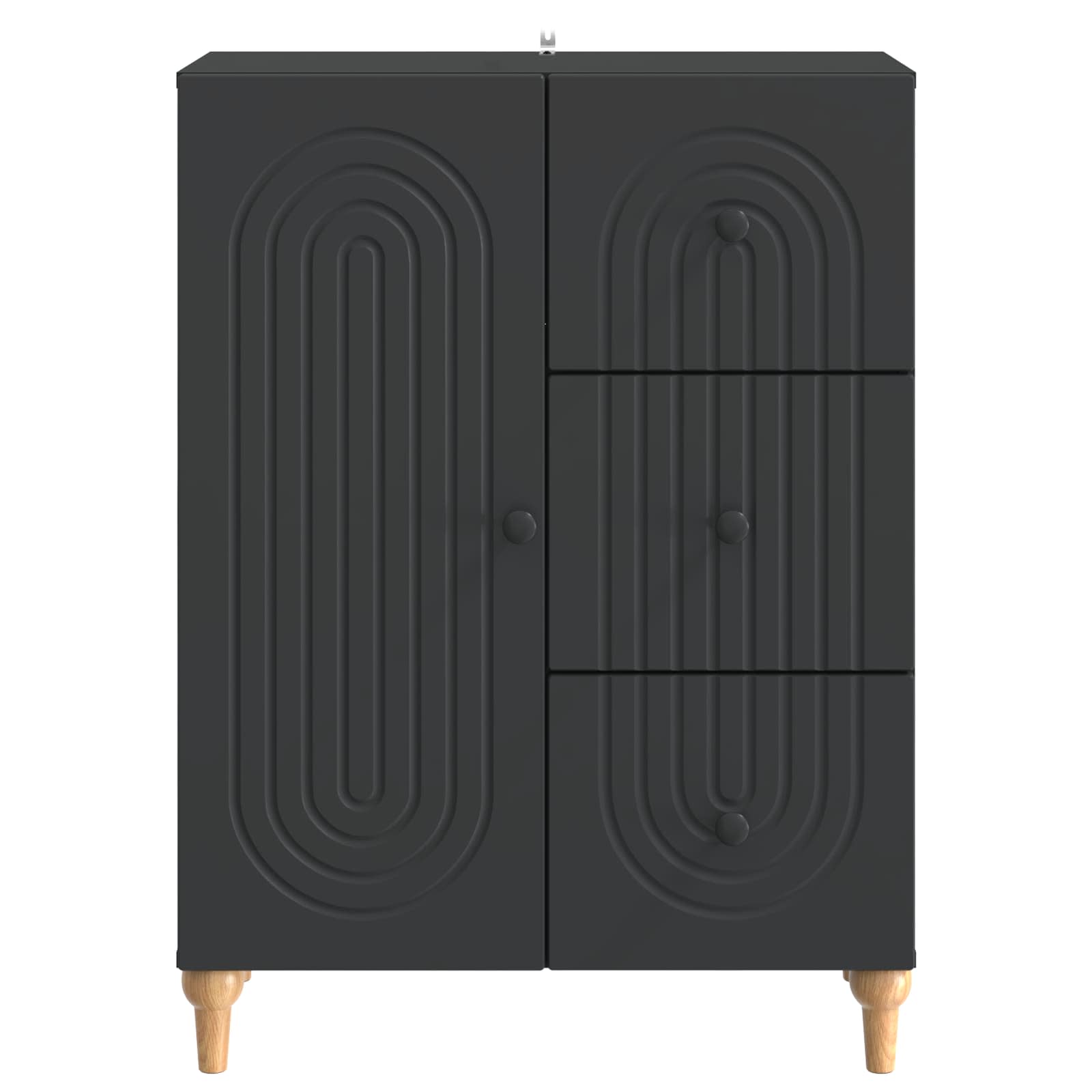 Kreveta s ladicama Crna 66 x 34,5 x 90 cm Konstruirano drvo