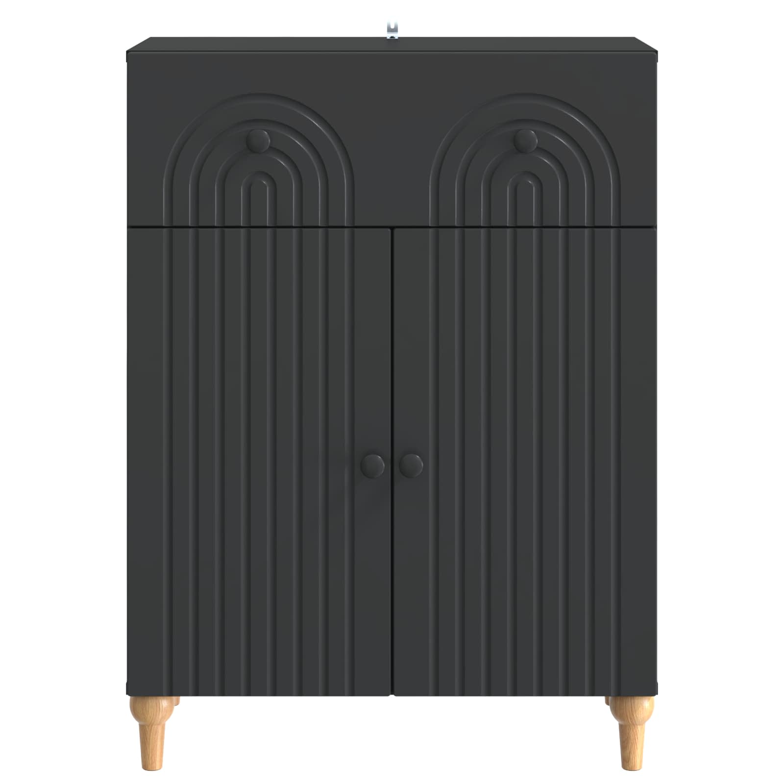 Kreveta s ladicama Crna 66 x 34,5 x 90 cm Konstruirano drvo