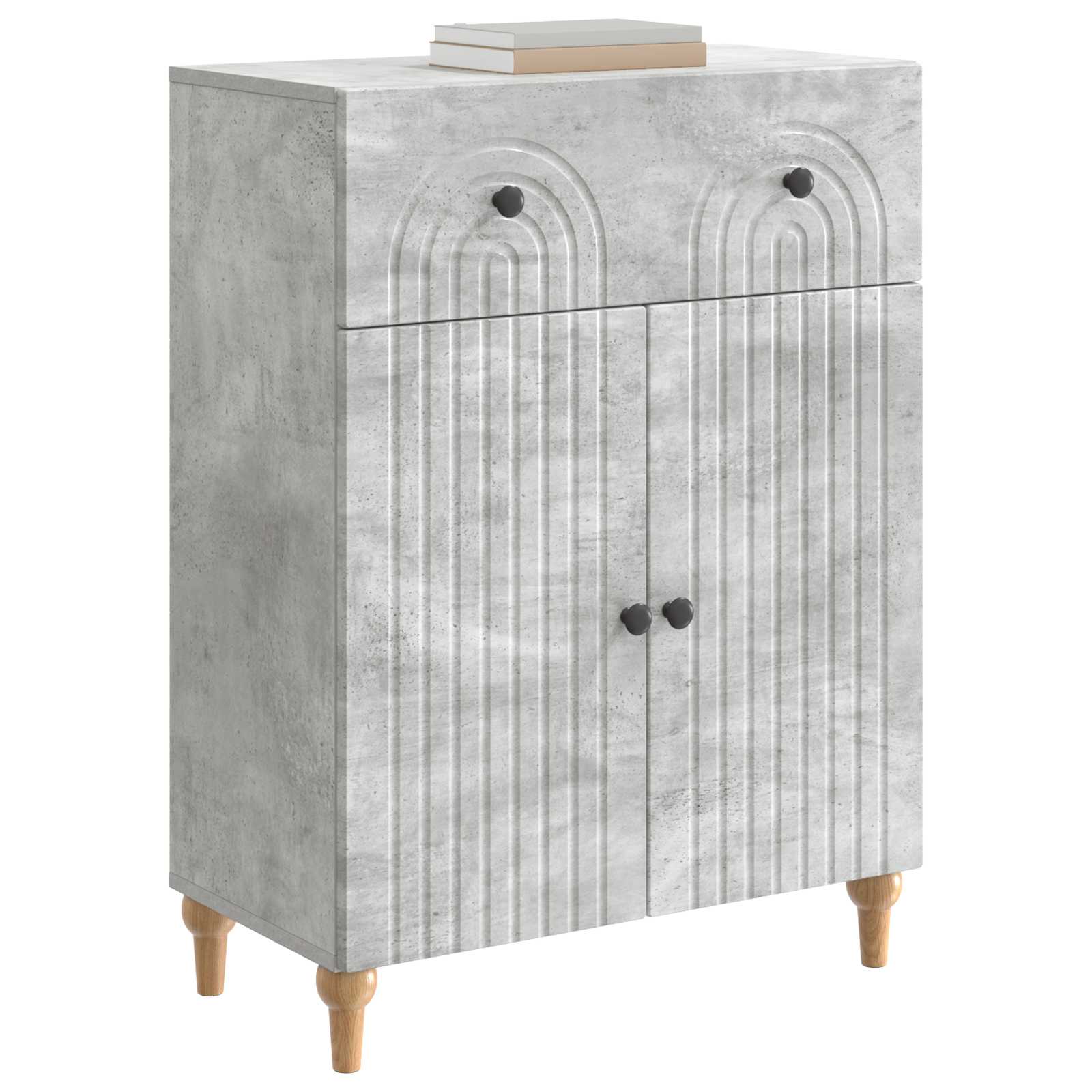 Kreveta Betonska siva 66 x 34,5 x 90 cm Konstruirano drvo