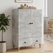 Kreveta Betonska siva 66 x 34,5 x 95 cm Konstruirano drvo