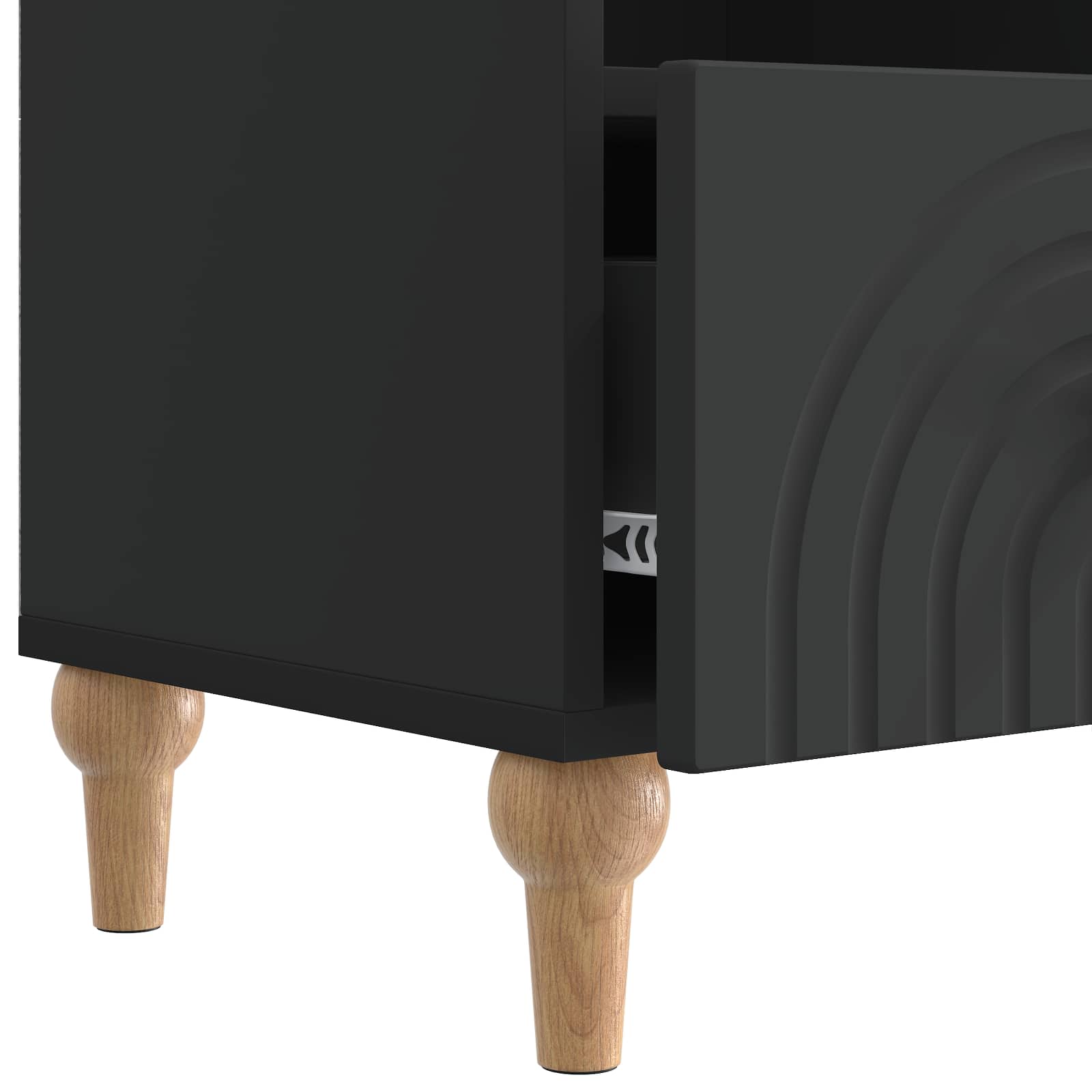 TV ormar Crna 102 x 34,5 x 50 cm Konstrukcijsko drvo