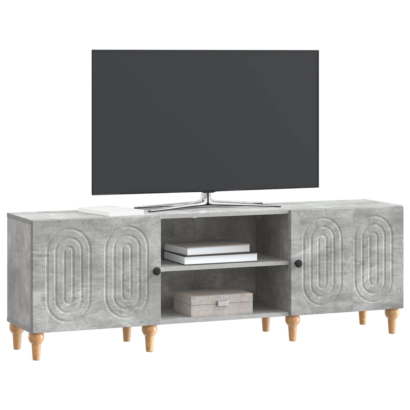 TV ormar Betonska siva 150 x 31 x 50 cm Konstruirano drvo