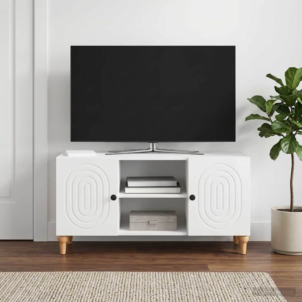 TV ormar Bijela visokog sjaja 102 x 34,5 x 50 cm