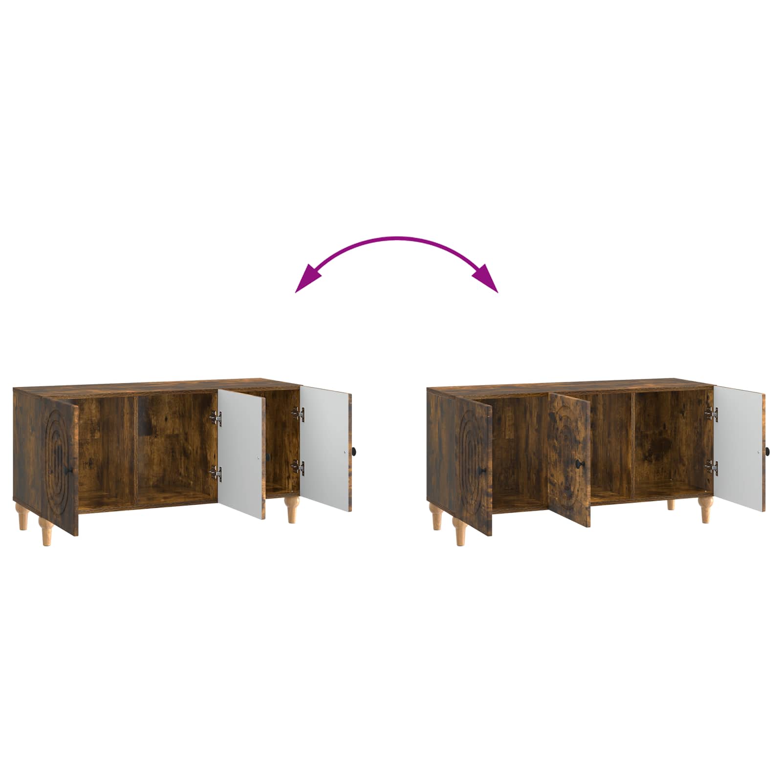 TV ormar Dimljeni hrast 99 x 34,5 x 50 cm Konstruirano drvo