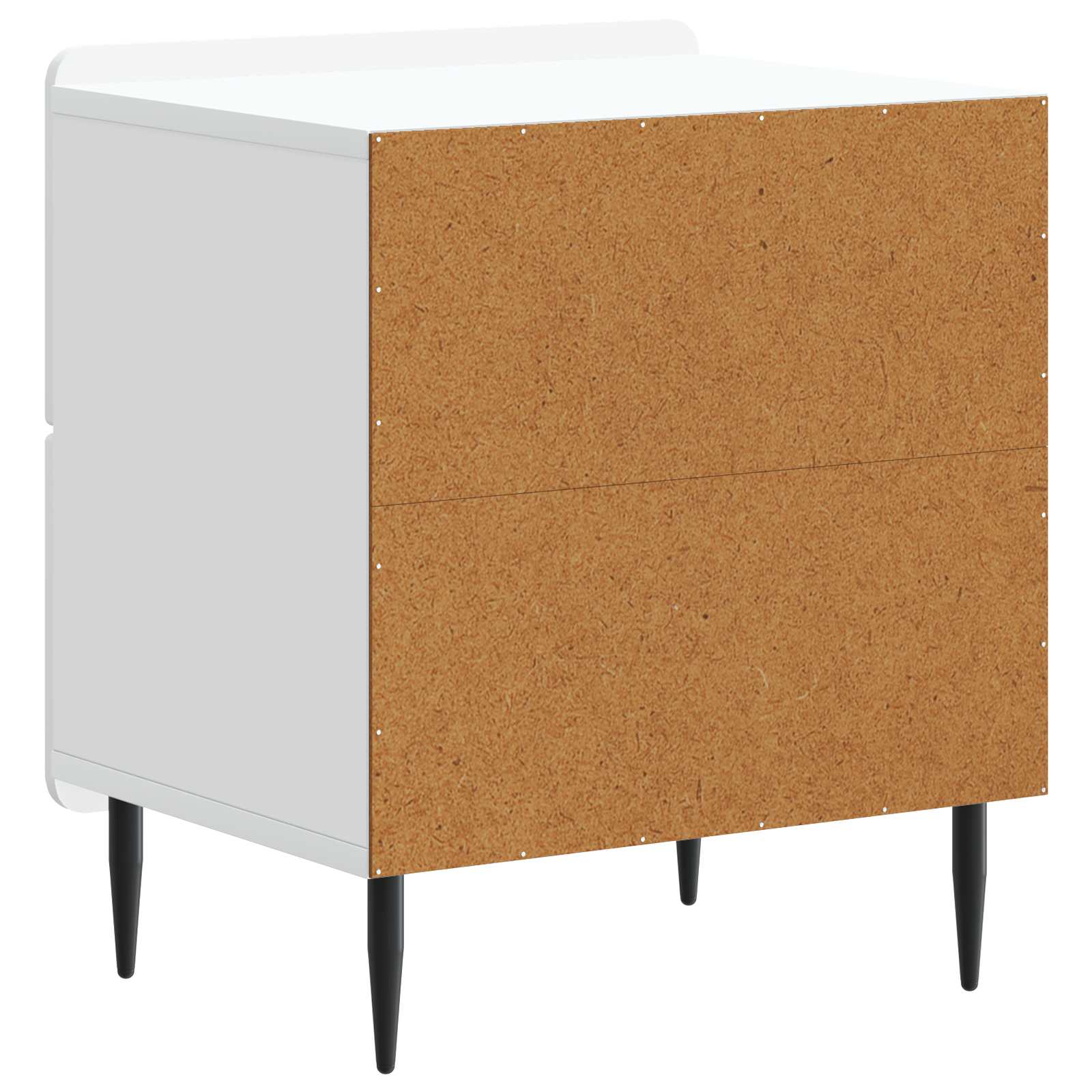 Noćni ormar 2 pcs Bijela 43 x 34,5 x 49,5 cm Konstruirano drvo