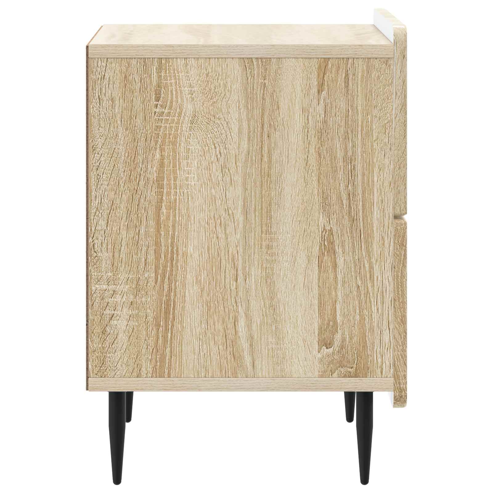 Noćni ormar s ladicama 2 pcs Hrast sonoma 43 x 34,5 x 49,5 cm