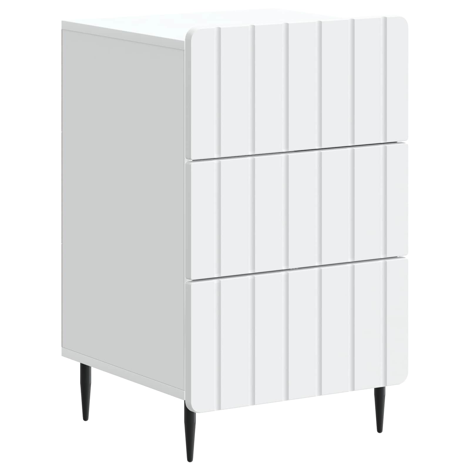 Noćni ormar s ladicama Bijela 43x 41 x 68 cm Konstruirano drvo