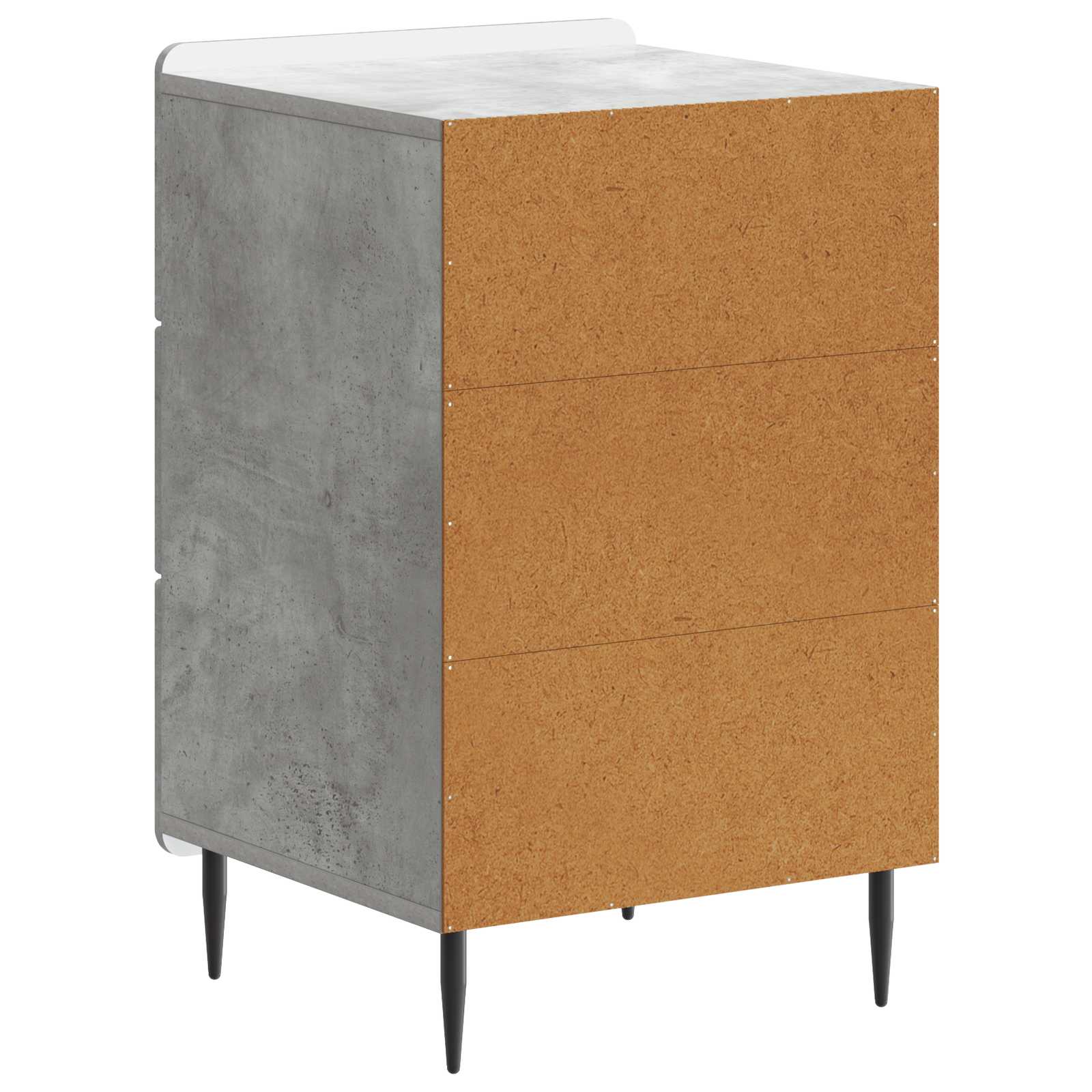 Noćni ormar Betonska siva 43x 41 x 68 cm Konstruirano drvo