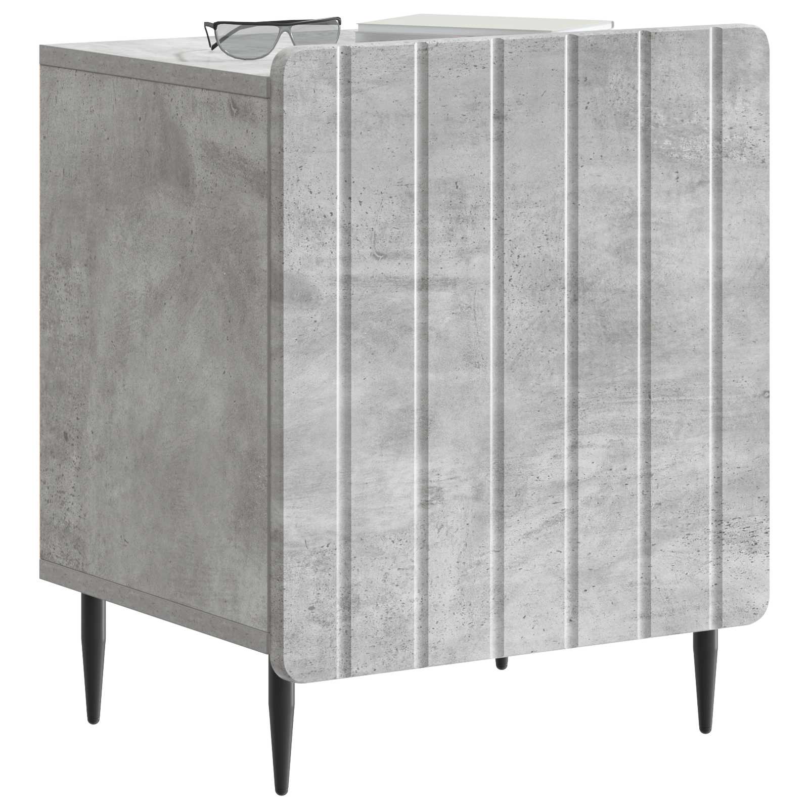 Noćni ormar 2 pcs Betonska siva 43 x 34,5 x 52 cm
