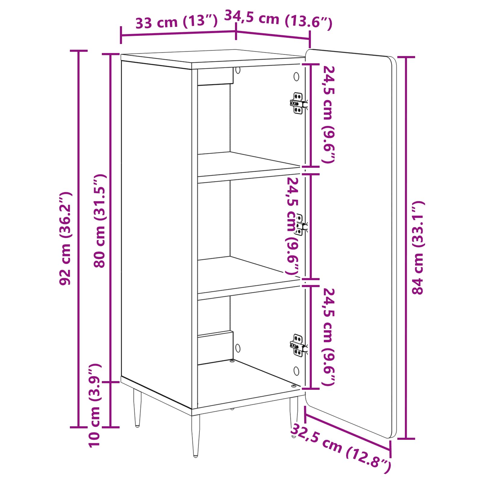 Kreveta Bijela 34,5 x 33 x 92 cm Konstruirano drvo