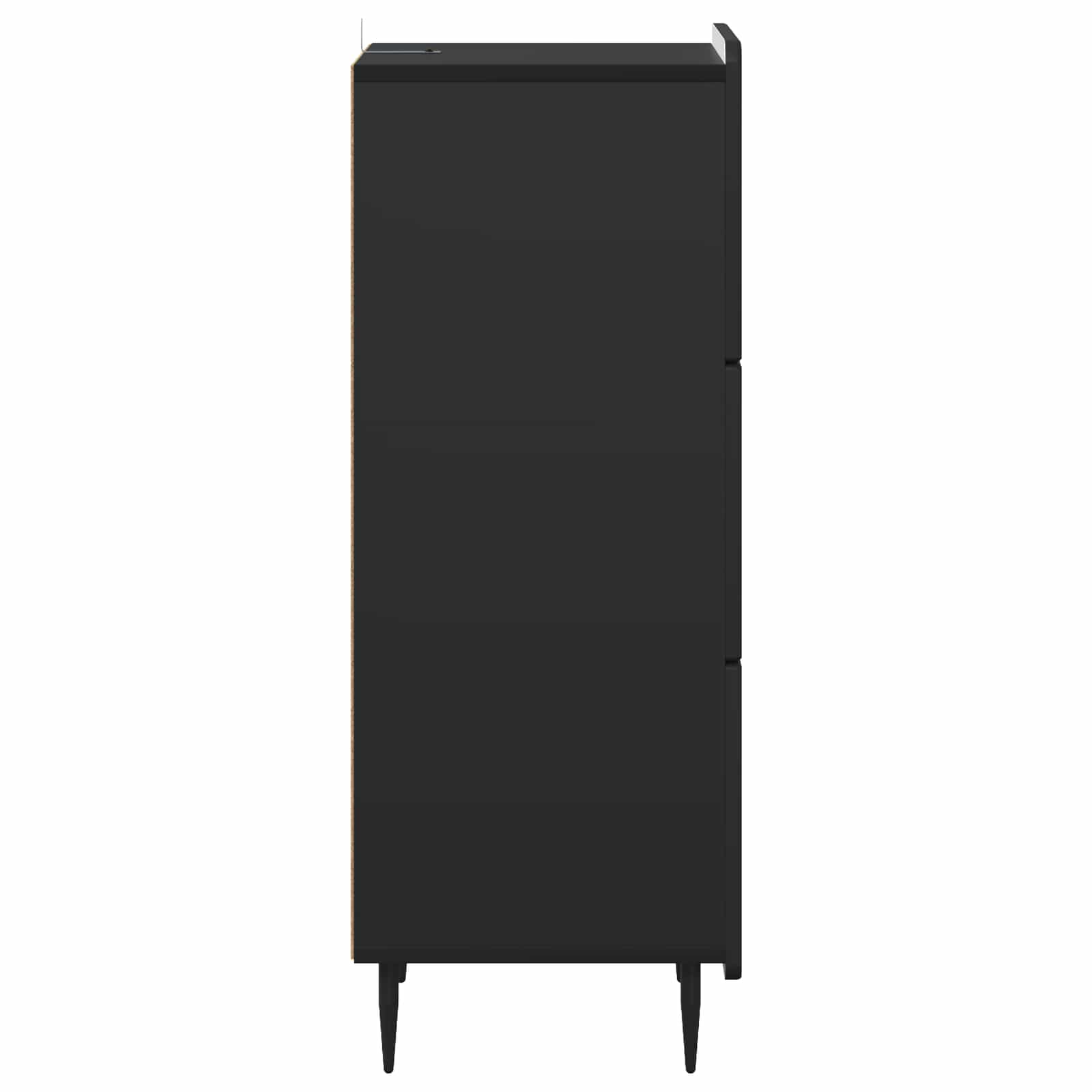 Ormar s ladicama Crna 33 x 34,5 x 92 cm Konstruirano drvo