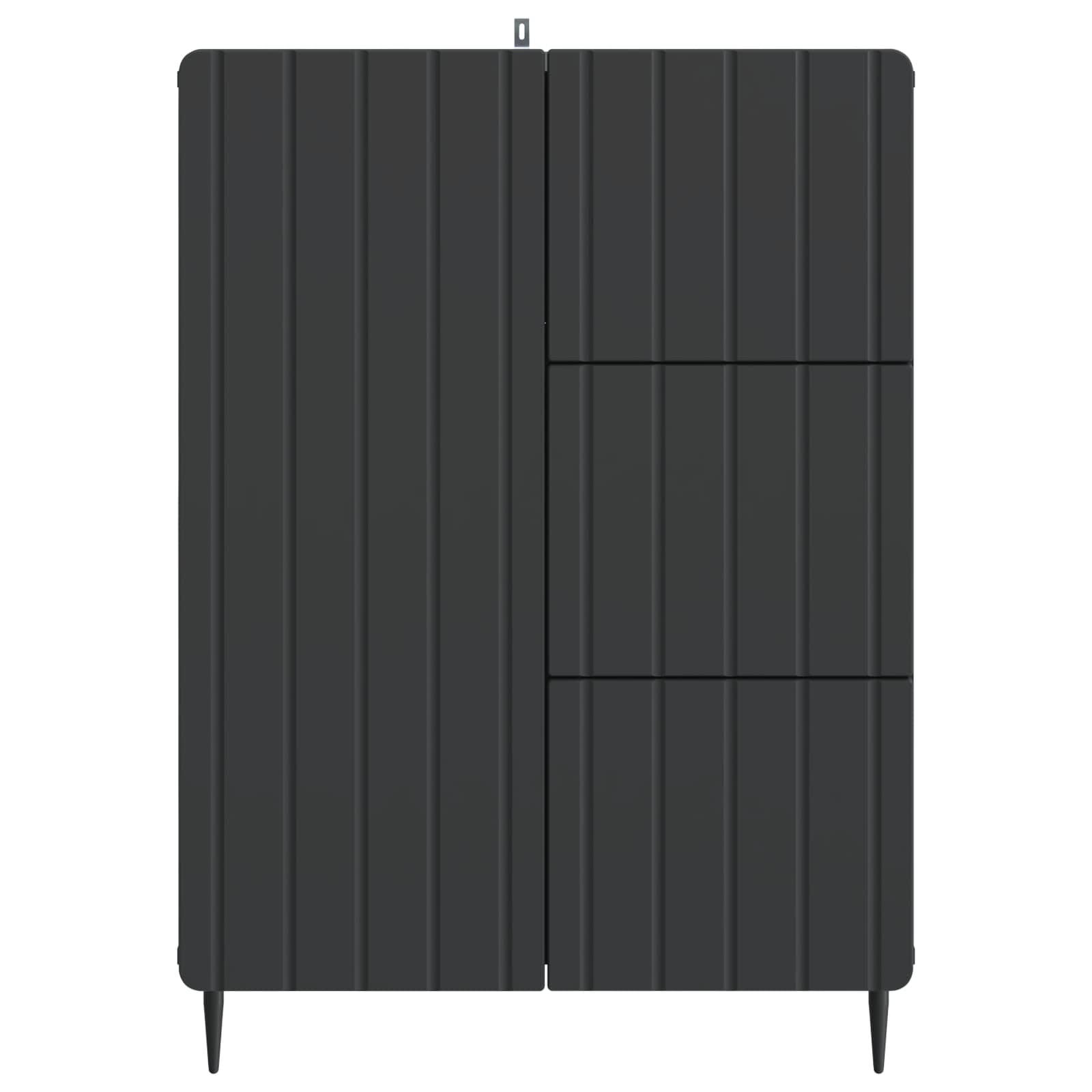 Kreveta s ladicama Crna 66 x 34,5 x 91,5 cm Konstruirano drvo
