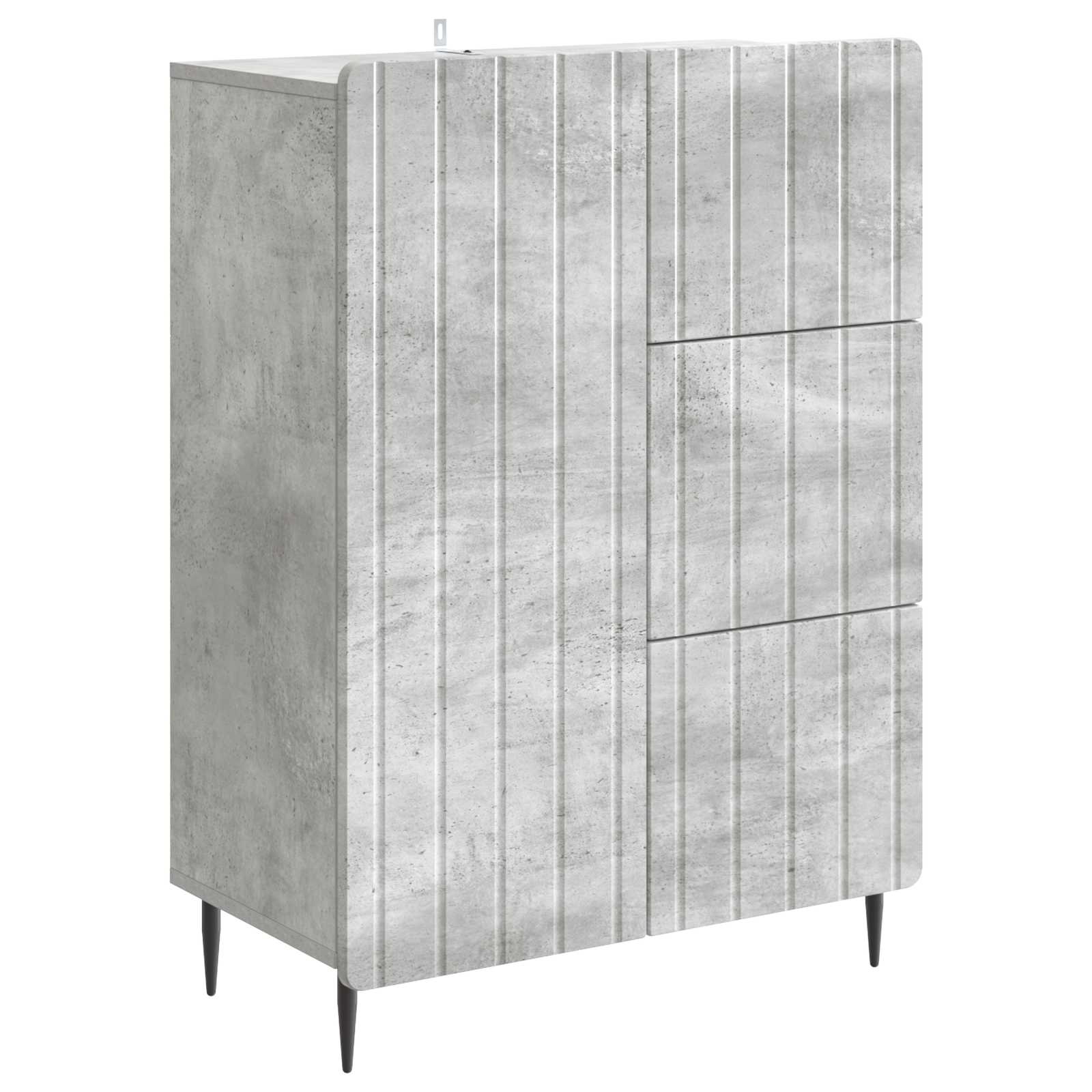 Kreveta Betonska siva 66 x 34,5 x 91,5 cm Konstruirano drvo
