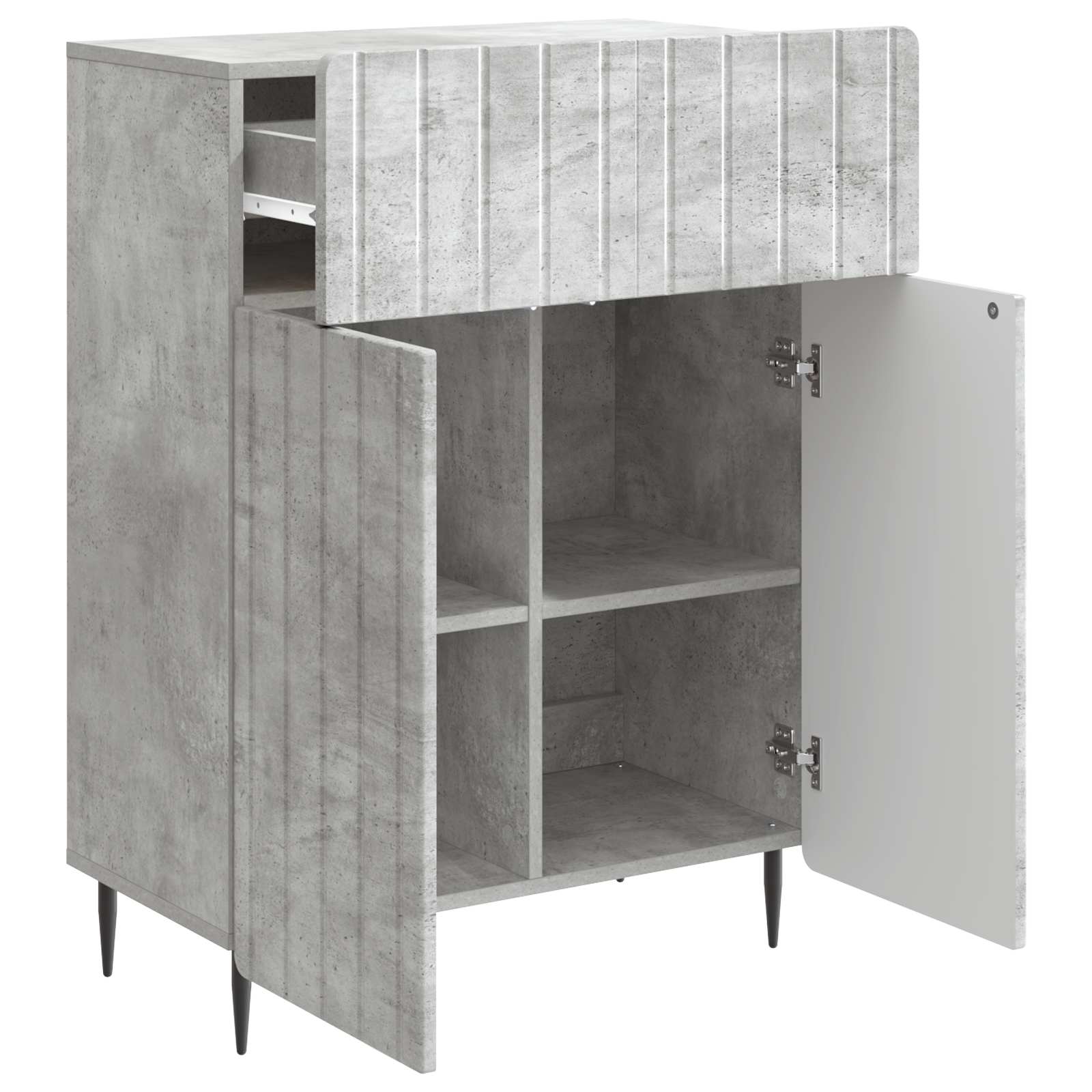 Kreveta Betonska siva 66 x 34,5 x 92 cm Konstruirano drvo