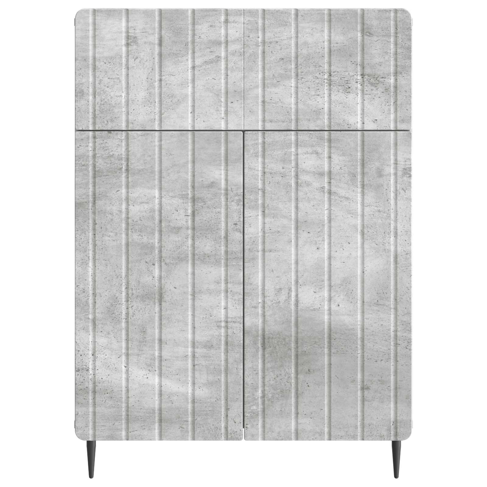 Kreveta Betonska siva 66 x 34,5 x 92 cm Konstruirano drvo