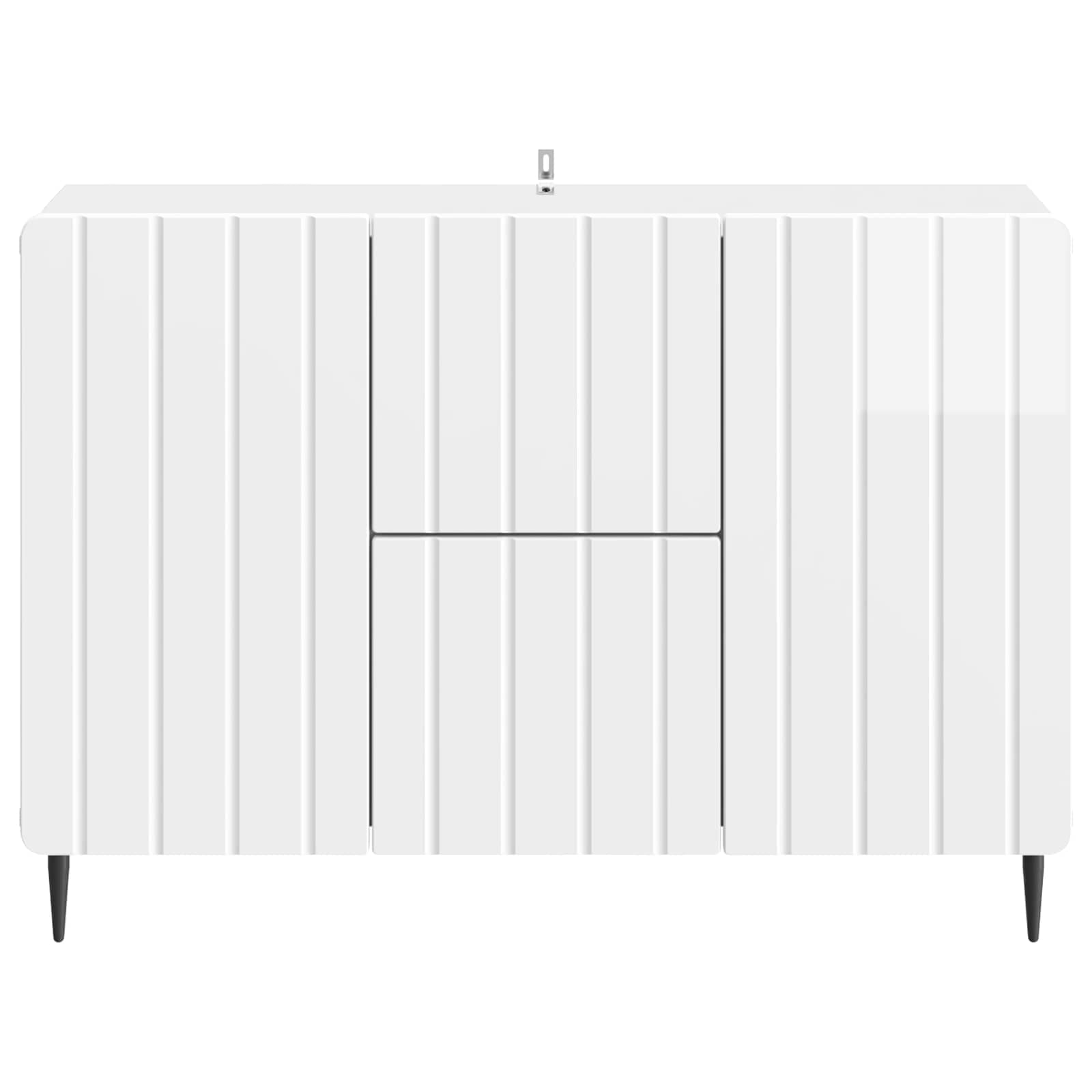 Kreveta s ladicama Bijela visokog sjaja 89 x 34,5 x 62 cm
