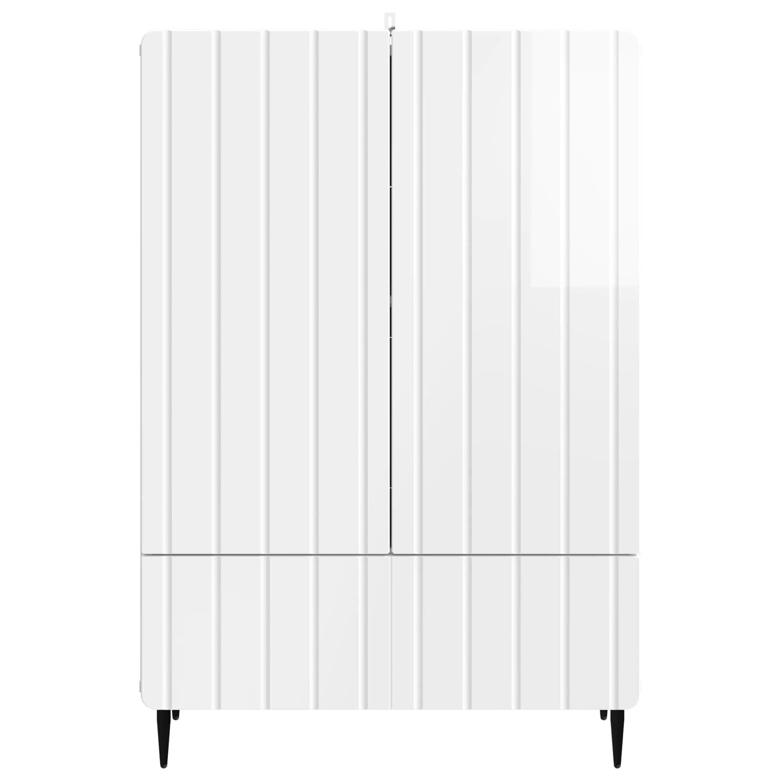 Kreveta s ladicama Bijela visokog sjaja 66 x 34,5 x 97 cm