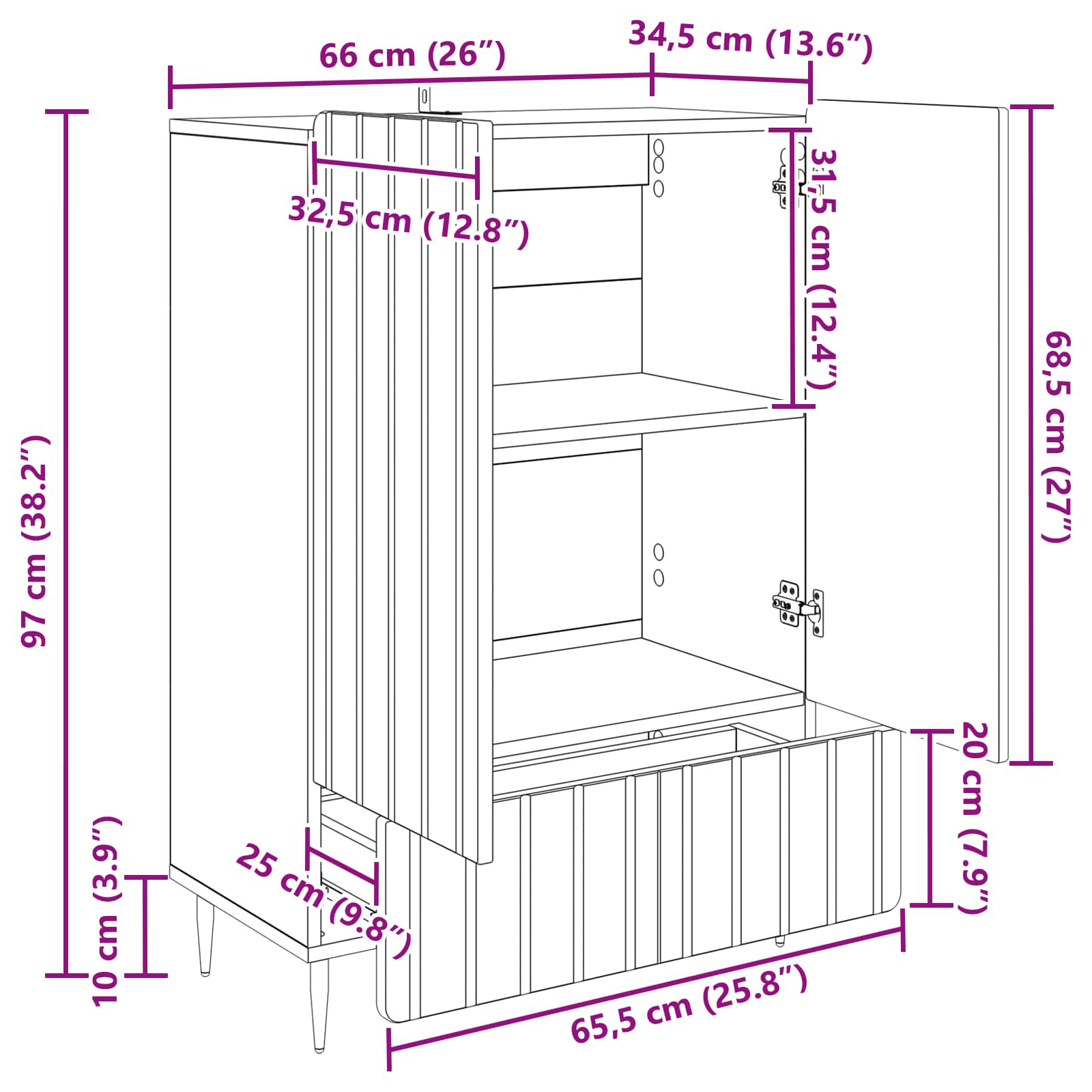 Kreveta Staro drvo 66 x 34,5 x 97 cm Konstruirano drvo
