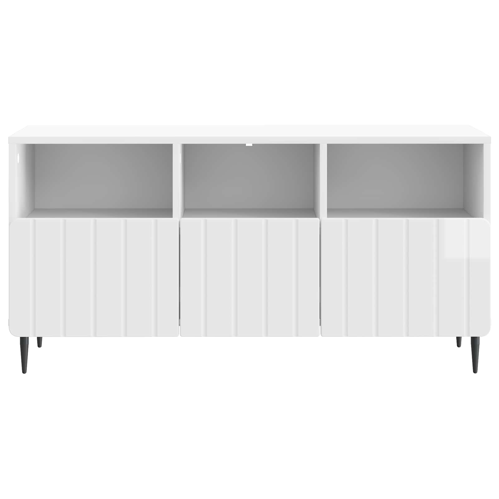 TV ormar s ladicama Bijela visokog sjaja 102 x 34,5 x 50 cm
