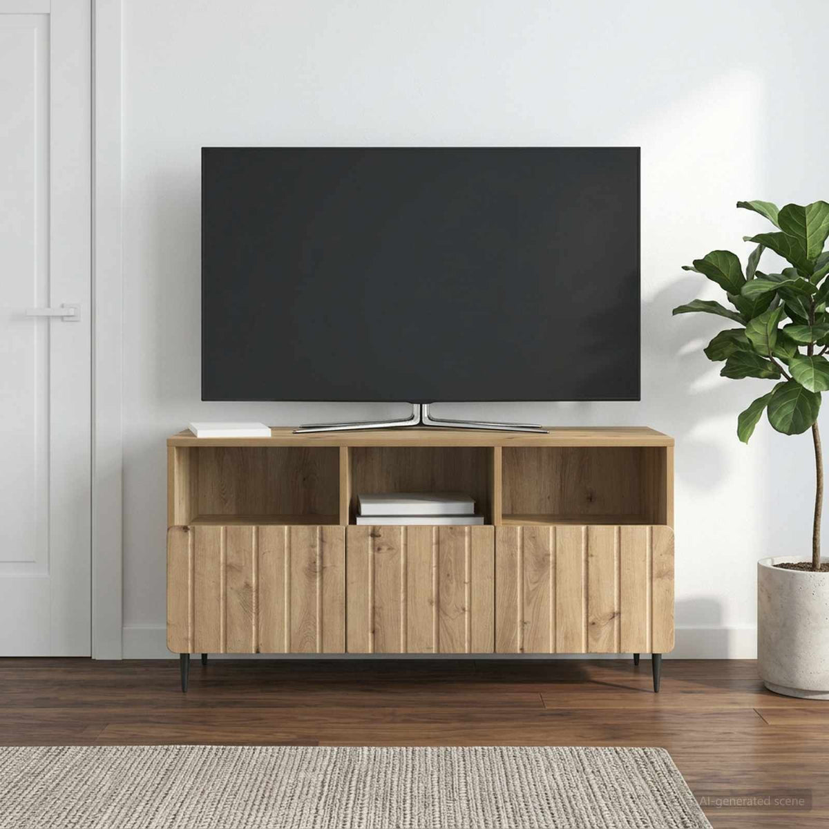 TV ormar 102 x 34,5 x 50 cm Hrast artisan Konstruirano drvo