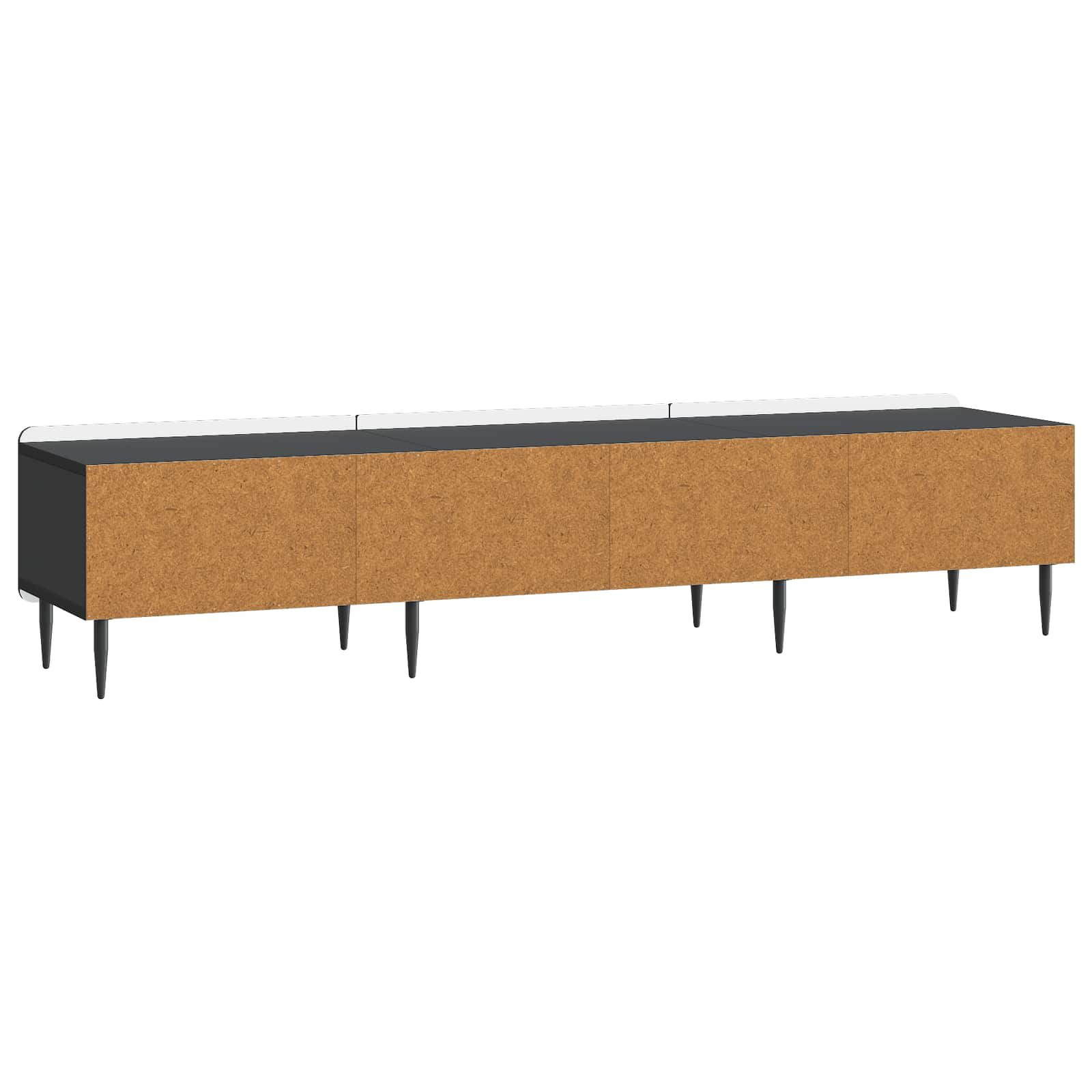 TV ormar s ladicama Crna 147 x 34,5 x 32 cm Konstruirano drvo
