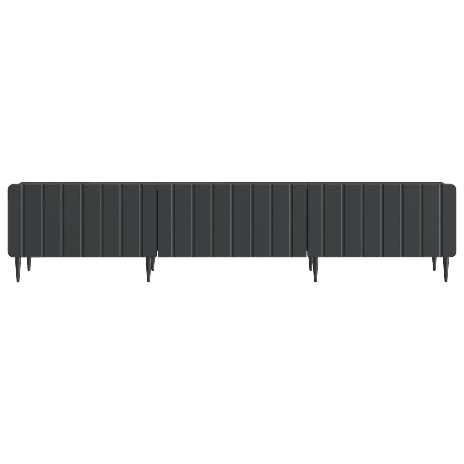 TV ormar s ladicama Crna 147 x 34,5 x 32 cm Konstruirano drvo
