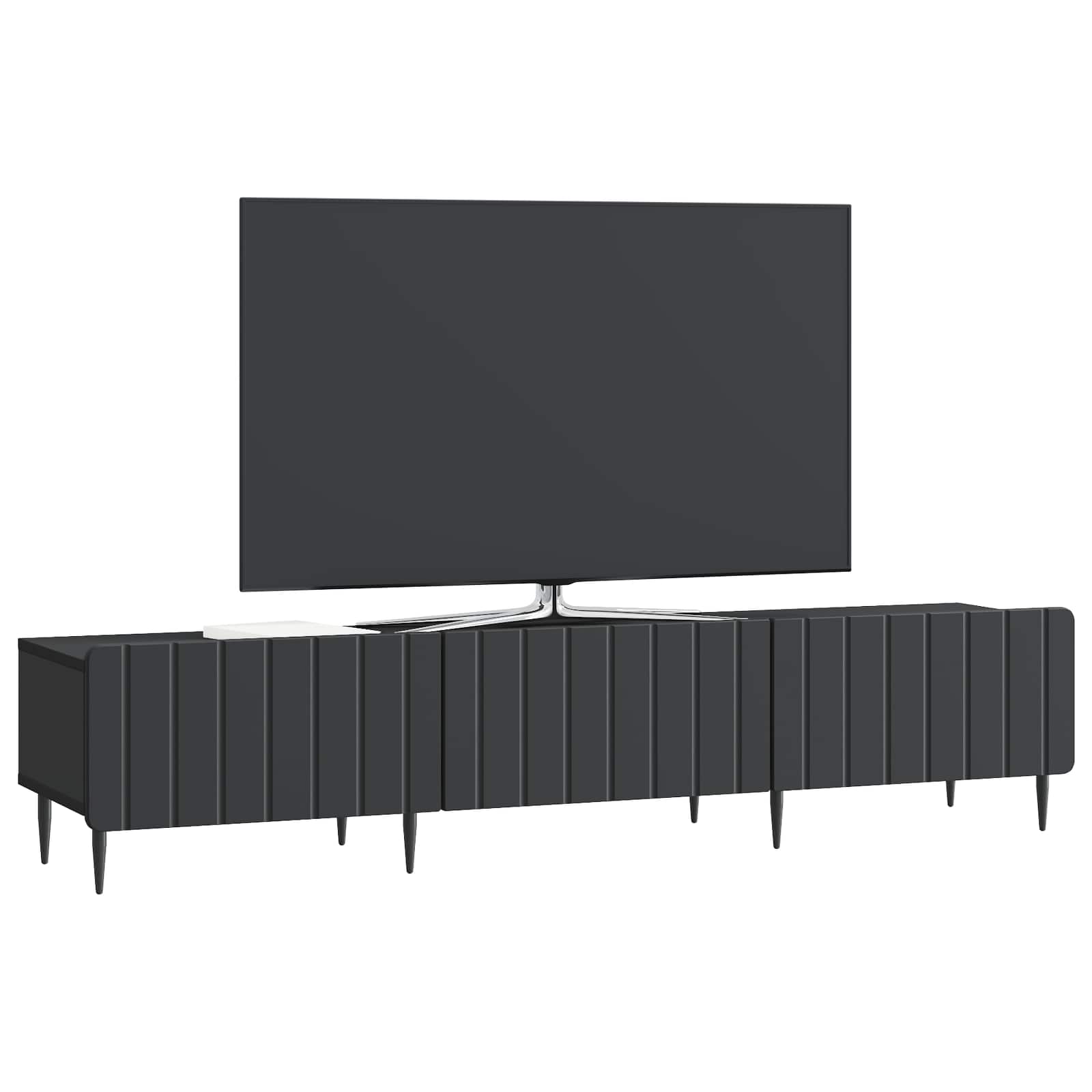 TV ormar s ladicama Crna 147 x 34,5 x 32 cm Konstruirano drvo