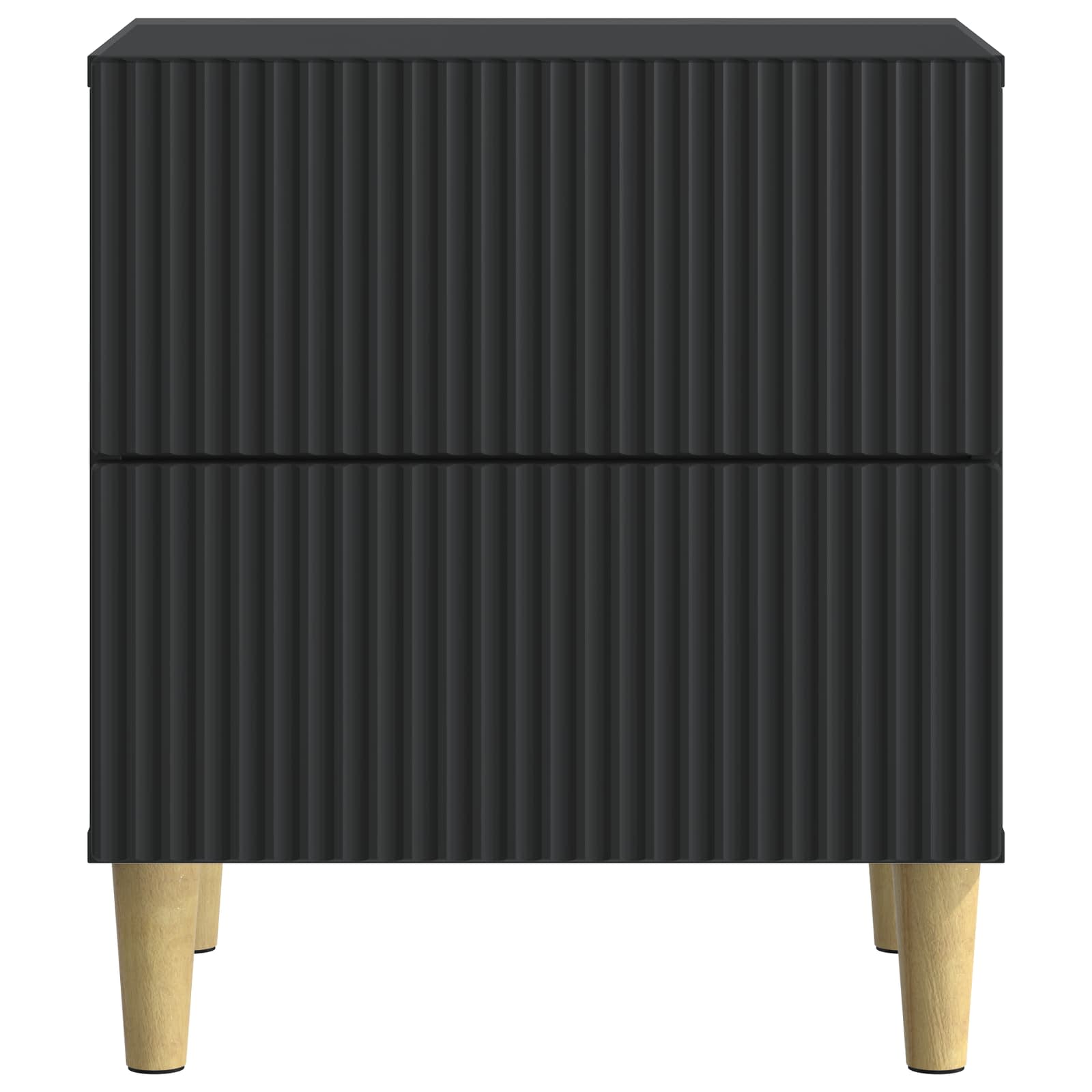 Noćni ormar s ladicama Crna 43 x 34,5 x 48 cm Konstruirano drvo
