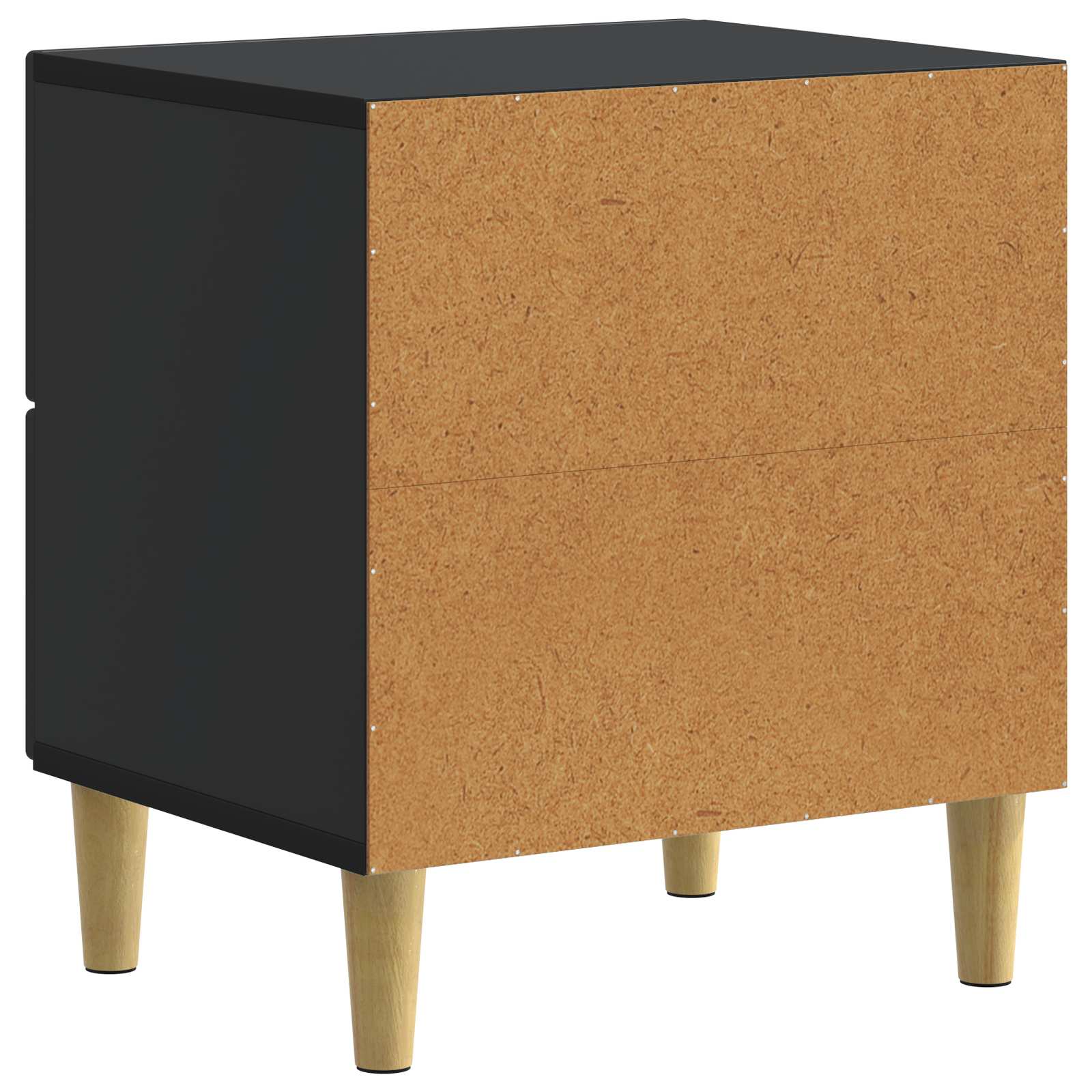 Noćni ormar 2 pcs Crna 43 x 34,5 x 48 cm Konstruirano drvo
