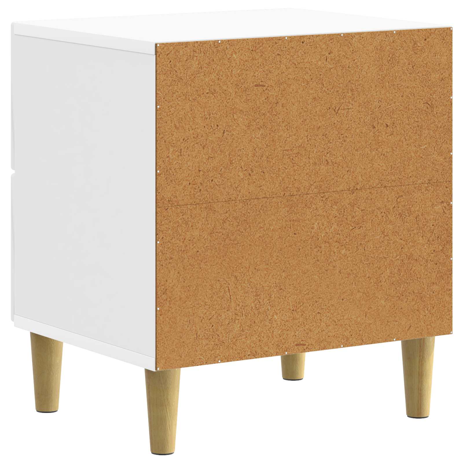 Noćni ormar 2 pcs Bijela visokog sjaja 43 x 34,5 x 48 cm