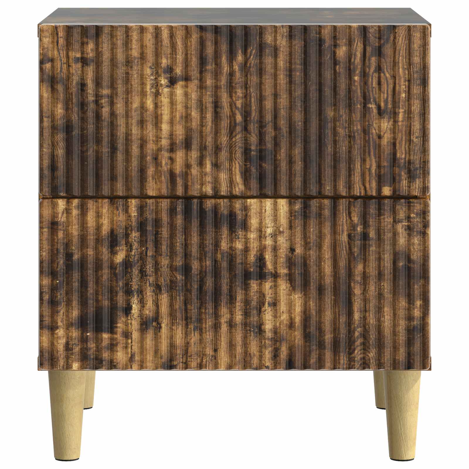 Noćni ormar s ladicama 2 pcs Dimljeni hrast 43 x 34,5 x 48 cm