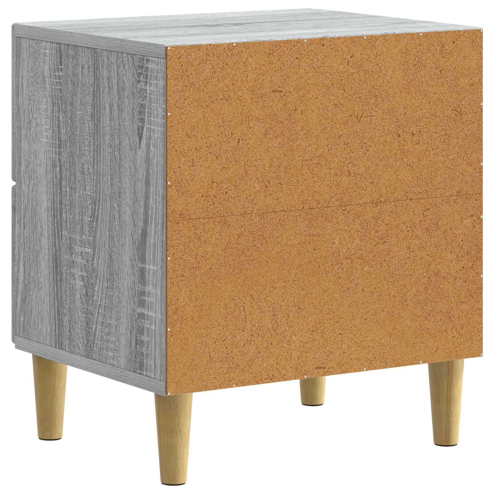 Noćni ormar s ladicama 2 pcs Siva sonoma 43 x 34,5 x 48 cm